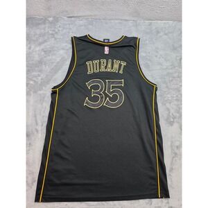 NBA Golden State Warriors Kevin Durant 35 Jersey Black Gold ClimaCool XXL
